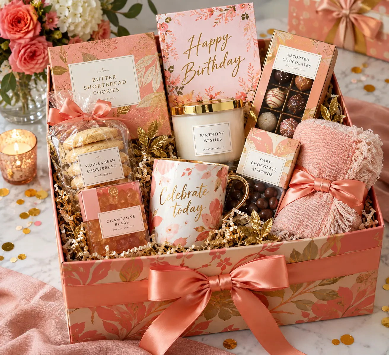 Birthday Bloom gift box concept