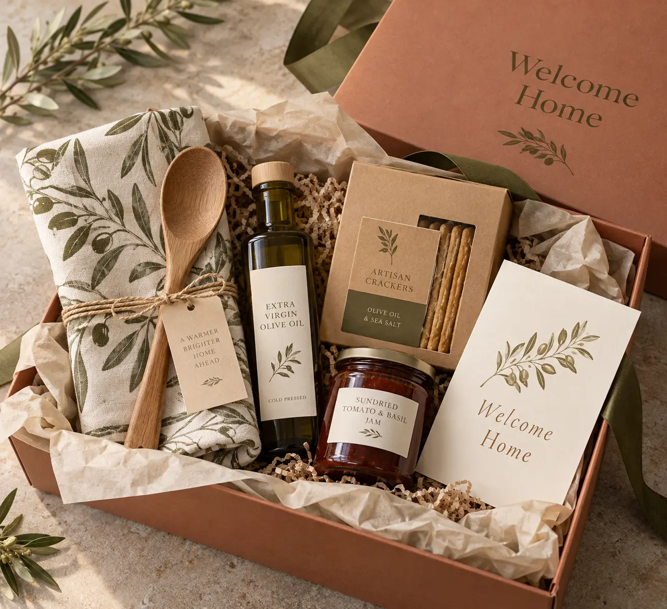 Welcome Home gift box concept