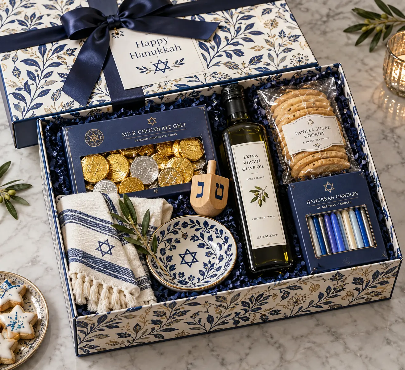 Hanukkah Glow gift box concept