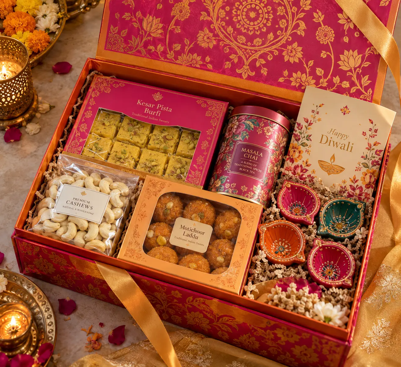 Diwali Lights gift box concept