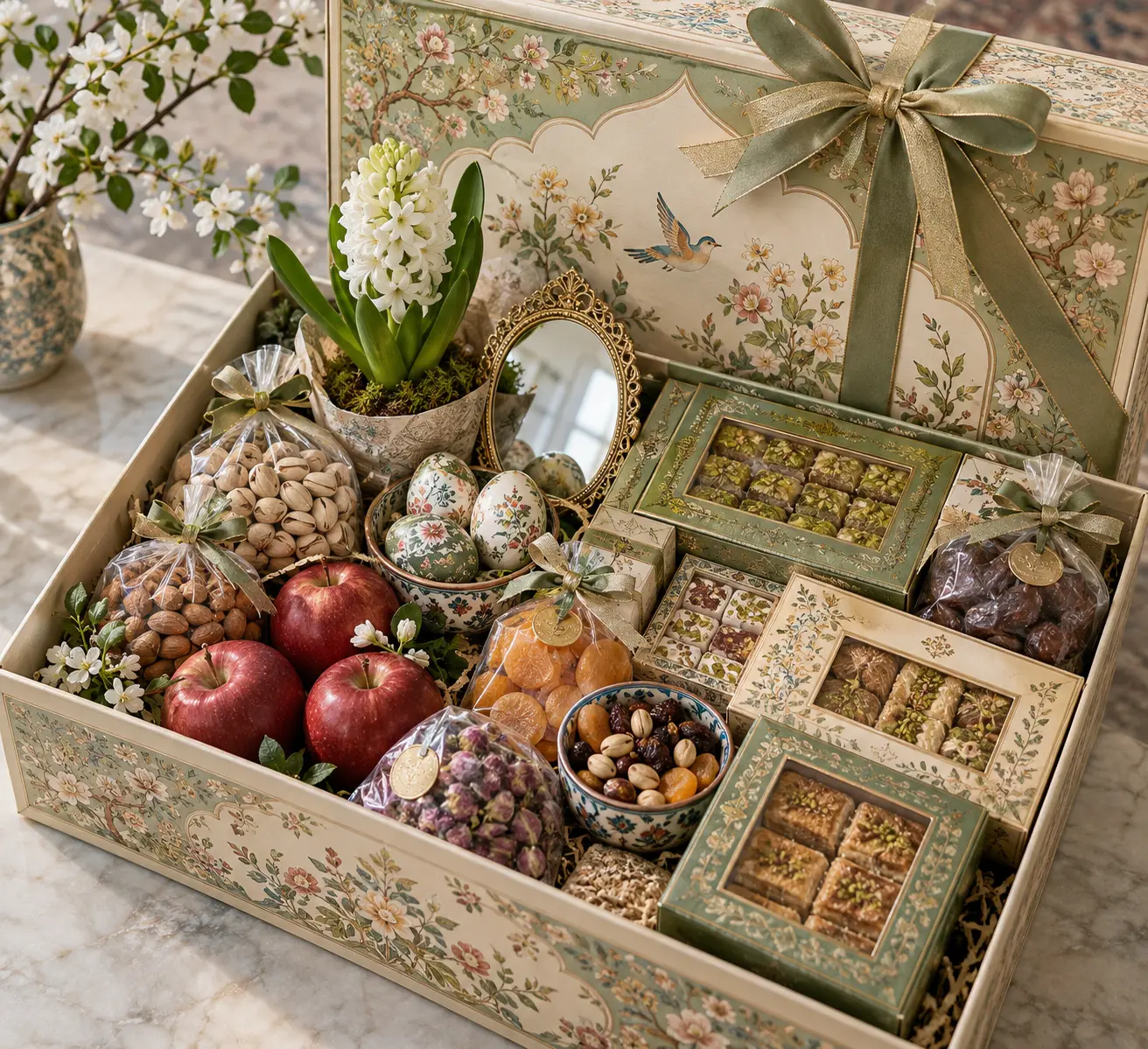Nowruz Table gift box concept