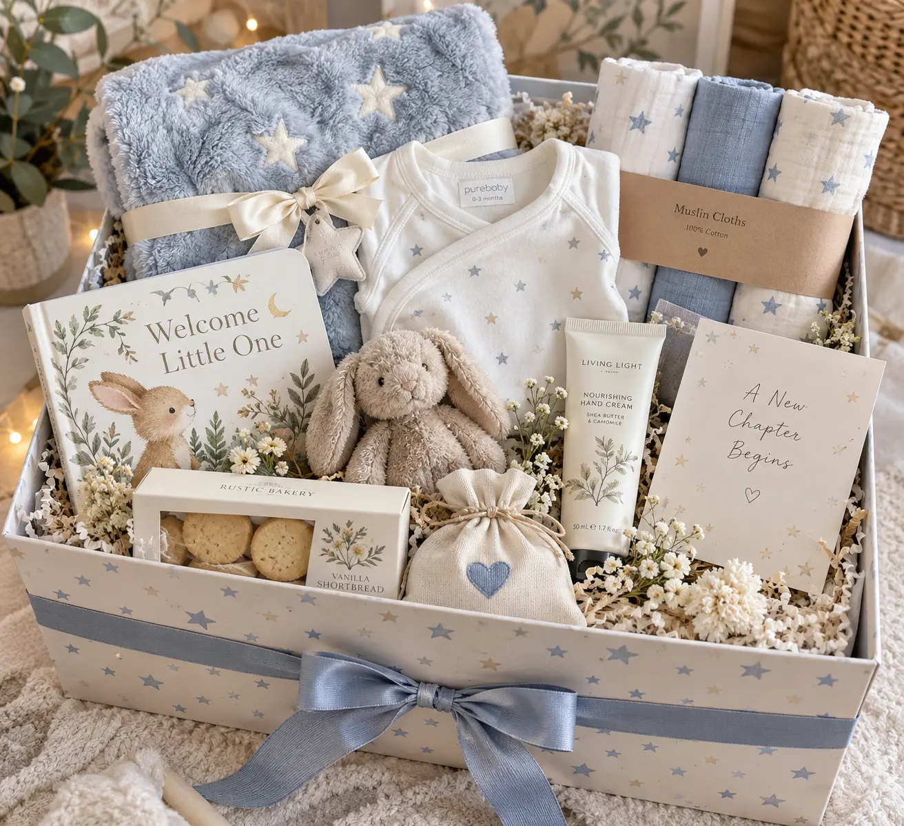 Welcome Little One gift box concept